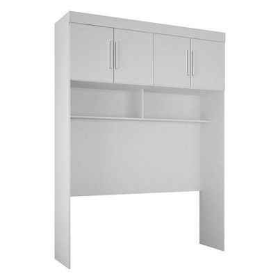 Quarto De Casal Modulado 12 Portas Orion Branco – Leifer Móveis