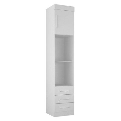 Quarto De Casal Modulado 12 Portas Orion Branco – Leifer Móveis