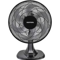 Ventilador De Mesa 40cm Com 6 Pás 127v Preto/cinza Ventisol