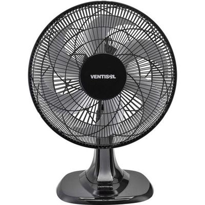 Ventilador De Mesa 40cm Com 6 Pás 127v Preto/cinza Ventisol 110V