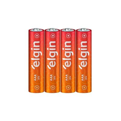 20 Pilhas Palito De Zinco Carvão 1,5v Elgin Aaa