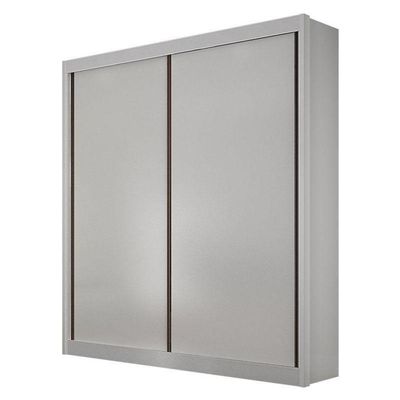 Guarda Roupa 2 Portas São Paulo Gold Branco – Leifer Móveis