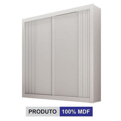Guarda Roupa Solteiro 2 Portas Milano Branco – Leifer Móveis