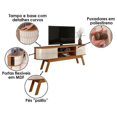 Rack Bancada Valência Cinamomo Off White – Madetec