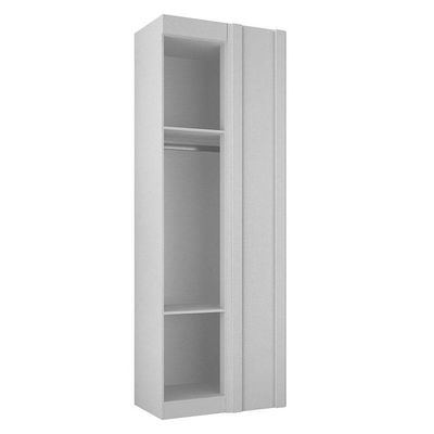 Quarto De Casal Modulado 9 Portas Orion Branco – Leifer Móveis