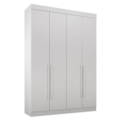 Quarto De Casal Modulado 9 Portas Orion Branco – Leifer Móveis