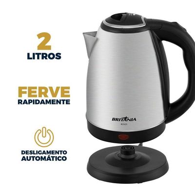 Chaleira Elétrica Britânia BCH25 2L Inox 220V