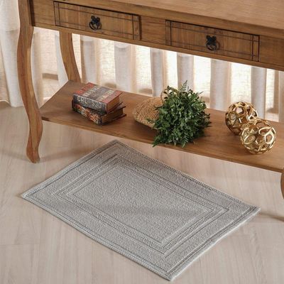 Tapete Nobile Jacquard 100% Algodão 1300g/m² 40x60cm Oyster
