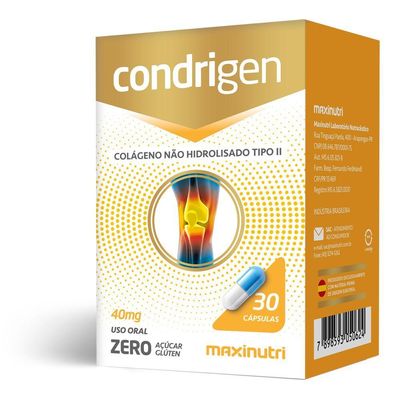 Kit 2 Condrigen Colágeno Tipo 2 Maxinutri 30 Cápsulas