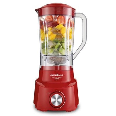 Liquidificador Britânia Diamante Vermelho 4 Velocidades 1050W 110V