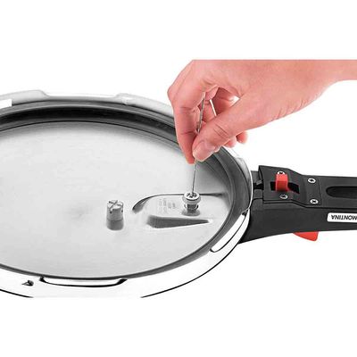 Panela de Pressão 6L Tramontina Solar em Aço Inox com Fundo Triplo e 5 Dispositivos de Segurança