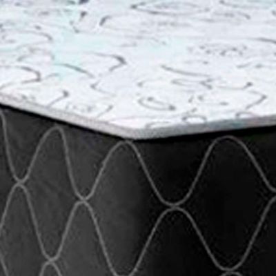 Cama Box Baú Solteiro 88 Tecido Sintético Preto Com Colchão Marrocos - Poliéster - Espuma D33 30cm