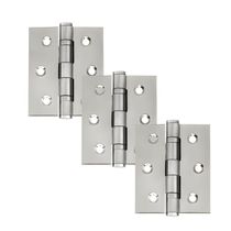 17520589633199 Dobradiça Para Porta Haga 3.1/2 Com Rolamento Embutir 60kg Inox 304 Com 3 Peças