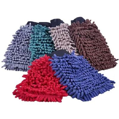 Kit 2 Luva Chenille Microfibra Multiuso 24x15cm Panosul Sortidos