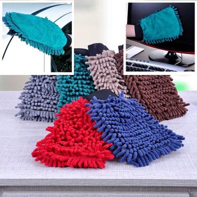 Kit 2 Luva Chenille Microfibra Multiuso 24x15cm Panosul Sortidos