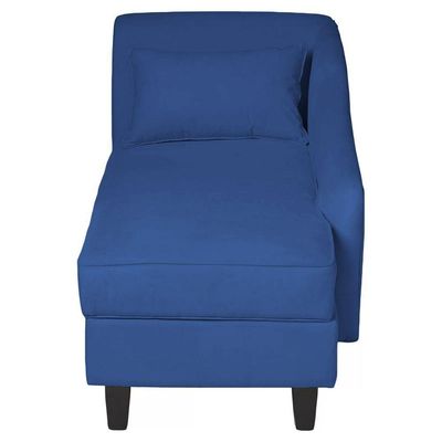 Recamier Diva França 1,60m Suede Azul Marinho - Inova Decor