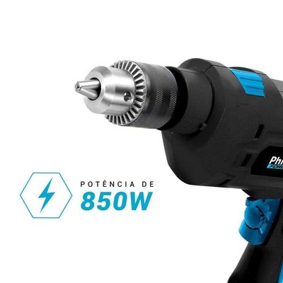 Furadeira Philco Force 3000 RPM Mandril 13mm 850W PFU04 220V