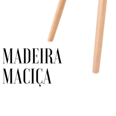 Conjunto Moderno Mesa 100cm Eames Eiffel Mdf Com 4 Cadeiras Leda Wood Elegante Cor Preto