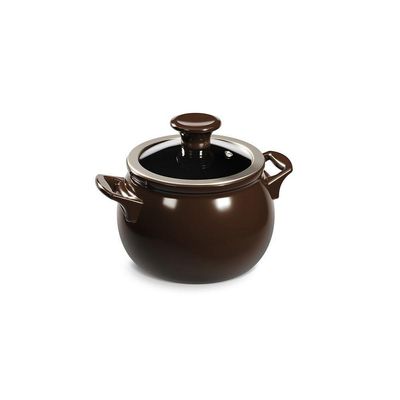 Jogo De Panelas De Cerâmica New Premier Joy 5 Peças Chocolate Ceraflame