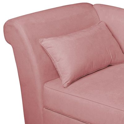 Recamier Diva França 1,60m Suede Rose - Inova Decor
