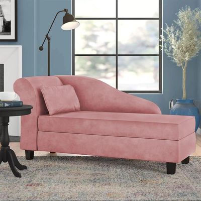 Recamier Diva França 1,60m Suede Rose - Inova Decor