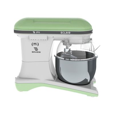 Batedeira Planetária Profissional Eclair 10 Velocidades 5l 1500w Bp-500 Verde Bivolt - Braesi