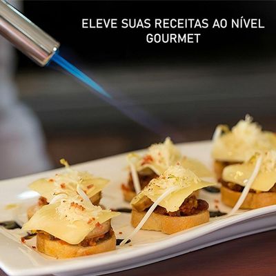 Maçarico Flame Gun Culinário Para Confeitaria E Preparos Gourmet 1300°c