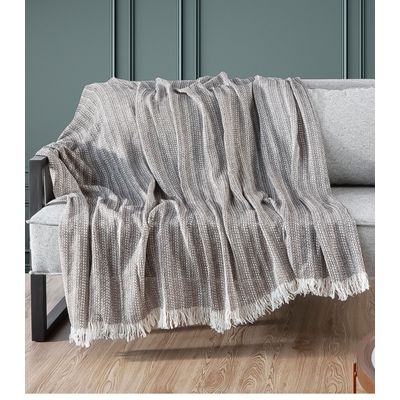 Manta Para Sofá Sevilha 210 Cm x 170 Cm Adomes Marrom UN / Marrom