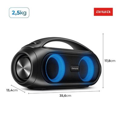 Caixa de Som Boombox Aiwa BBS-02A 50W Bluetooth