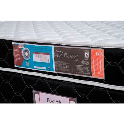 Cama Box + Colchão Castor Casal Montblanc Double Face D33 138x188x45cm