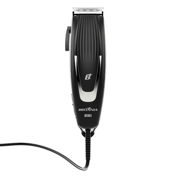 Cortador De Cabelos Britânia BCR03 9 Acessórios 18W 220V
