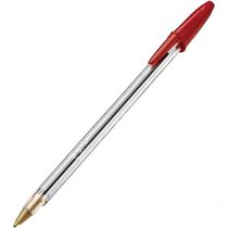 Caneta Esferográfica Bic Cristal Vermelha Ponta Média De 1.0mm 50 Unidades