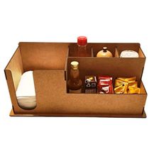 Porta Guardanapo E Sachê Em Mdf - Kit 10 Unidades