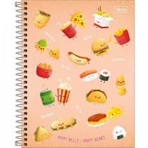 Caderno Espiral Capa Dura Universitário 1 Matéria Taste 80 Folhas Tilibra Laranja