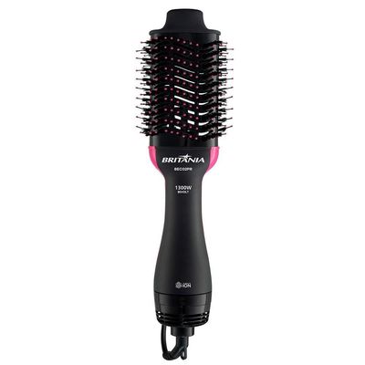 Escova Secadora Britânia 4 Em 1 1300W BEC02PR Bivolt