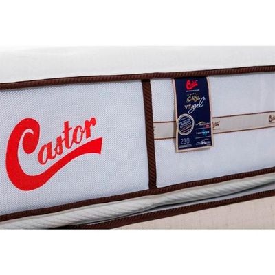 Colchão Castor Solteiro Vitagel Classic Double Face Pocket 88x188x36cm
