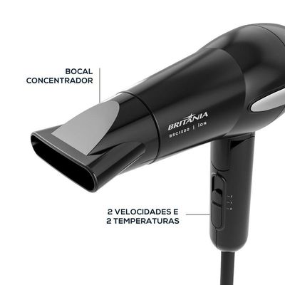 Secador De Cabelos Britânia 1200W BSC1200 Bivolt