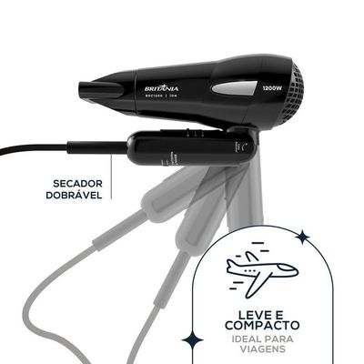 Secador De Cabelos Britânia 1200W BSC1200 Bivolt