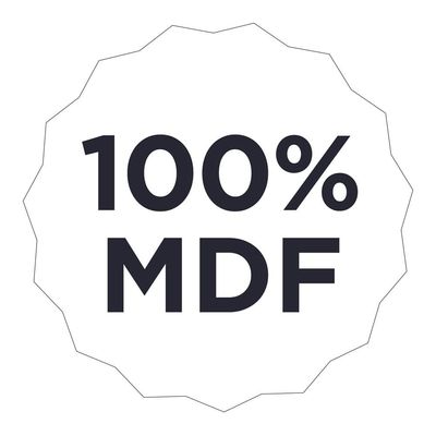 Paneleiro Nesher Rainha em MDF 15mm com 2 Portas, 2 Gavetas e 3 Prateleiras - 70cm de largura - Branco