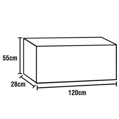 Armário Aéreo Itatiaia Diamante com 3 Portas e 2 Prateleiras - 120cm de largura - Branco