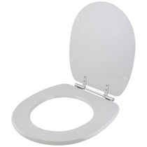 Tampa De Vaso Poliester Eros Cinza Claro Para Bacia Incepa 6lpf