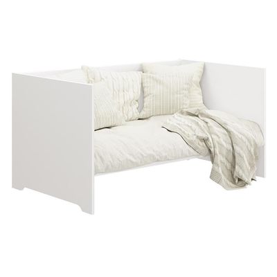 Berço Evolution 4 Em 1 Branco Fosco Com Colchão Supreme - Reller Móveis Branco Fosco