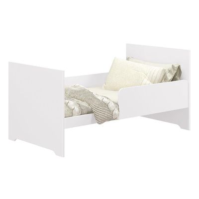 Berço Evolution 4 Em 1 Branco Fosco Com Colchão Supreme - Reller Móveis Branco Fosco