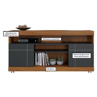Rack Bancada Yara Noce Milano Preto Acetinado – Colibri