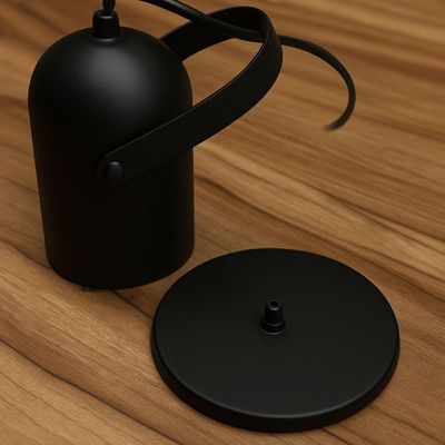 Arandela De Parede Moderna Taschibra Bell Mini E27 Bivolt Preto