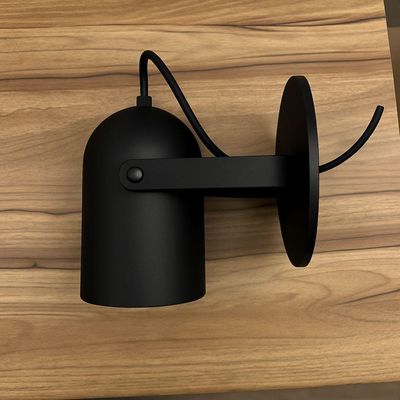 Arandela De Parede Moderna Taschibra Bell Mini E27 Bivolt Preto