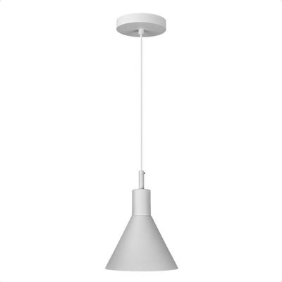 Lustre Pendente Blumenau Toni Minimalista E27 Bivolt Branco