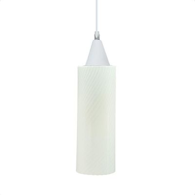 Lustre Pendente Taschibra Anne 20cm Leitoso E27 Bivolt Branco