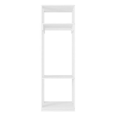 Guarda Roupa Modulado Ambiente Titan Com Prateleiras Branco - Móveis Leão