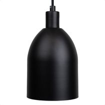 Lustre Pendente Blumenau Mila Minimalista E27 Bivolt Preto